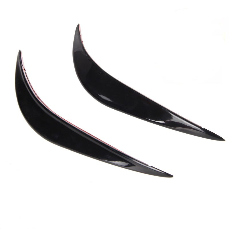 Parachoques delantero Universal para coche, difusor divisor de aletas, alerón para carrocería, Valence, Barbilla, Tuning Canard, 2 piezas