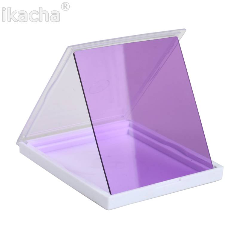 Neue Absolvierte Grau Farben Quadratischen Filter Grün Gelb Lila braun neutral Dichte Filter für Cokin P serie D5200 D5300 D550: Violett