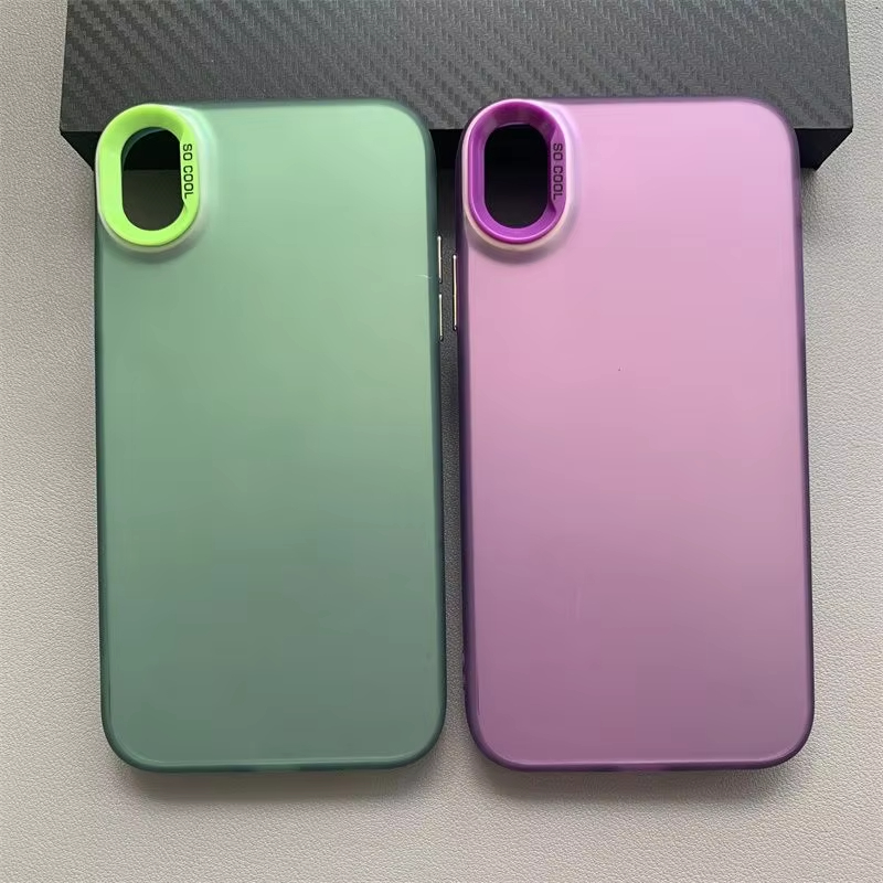 Para iPhone x funda iPhone XR funda de teléfono iPhone XS funda iPhone XS MAX 7 8 plus 8p fundas de lujo metálica Aurora piel mate cubierta