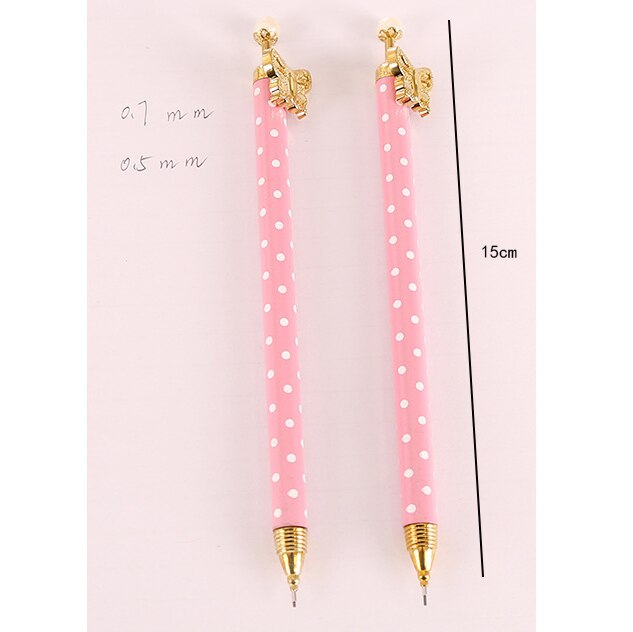 36 stk kawaii automatisk blyant sød perle sommerfugl mekaniske blyanter 0.5mm børn skoleelev skriveredskaber koreansk blyant