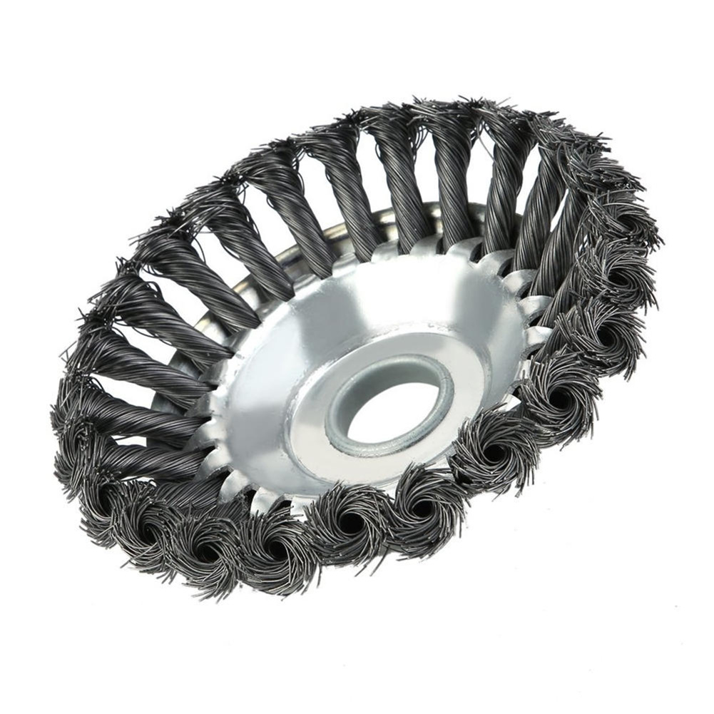 6Inch 8 Inch Staaldraad Grastrimmer Gras Bosmaaier Wiel Voor Grasmaaier Trimmen Hoofd Stof Roesten Gras lade Plaat