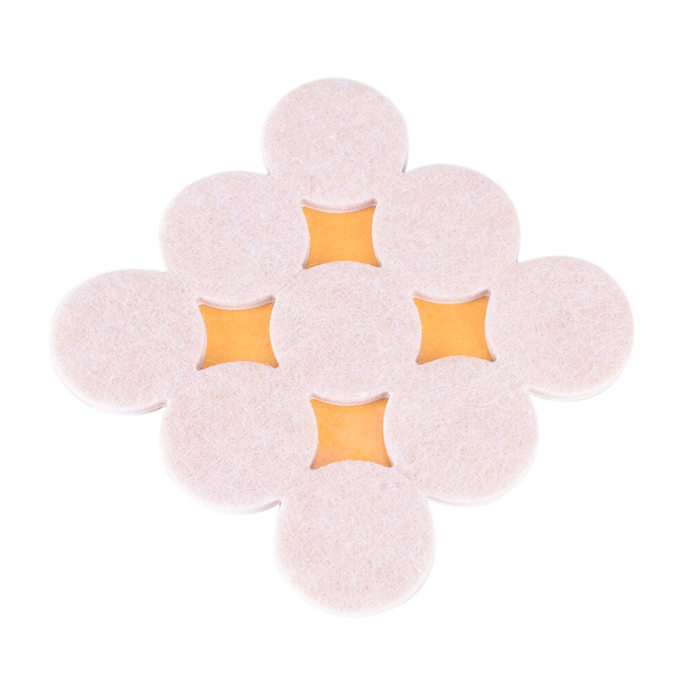 18Pieces DIY Round Self Adhesive Furniture Scratch Protector Rectangle Felt Pads Sets Hard Surfaces Reduces Noise: C