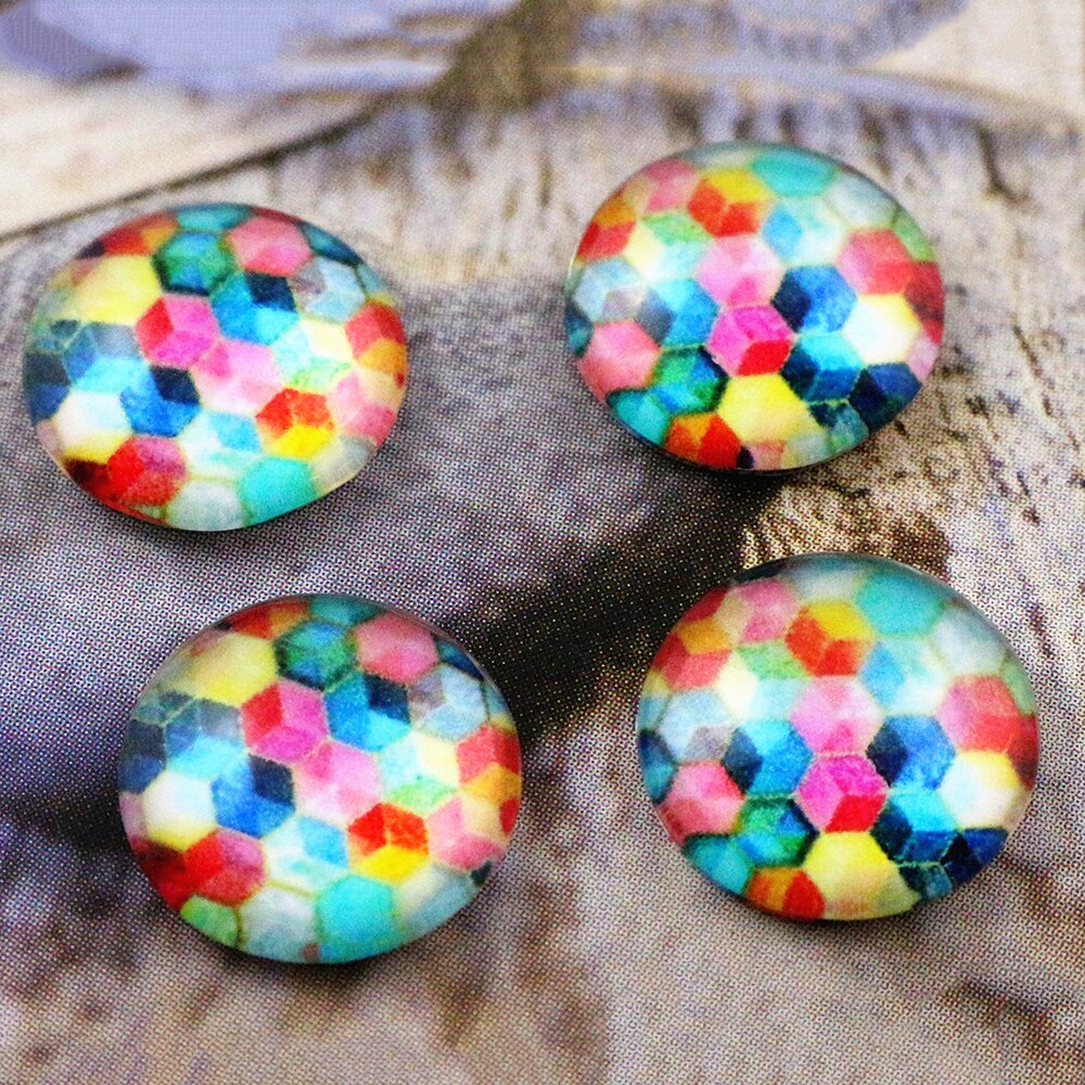 Nova moda 20 pçs 12mm cabochons de vidro foto artesanal E5-64