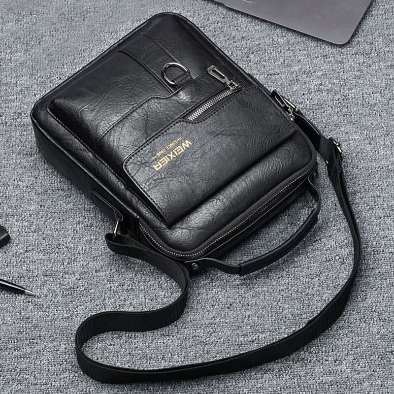 Men Crossbody Bag Shoulder Bags Multi-function Men Handbags Large Capacity Split Leather Bag For Man Messenger Bags Tote Bag