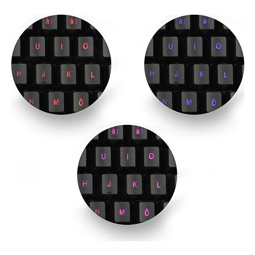 Rampage KM-R77 Black USB 3 Color Led LC Layout Multimedia Player Keyboard + Mouse Set Original Set