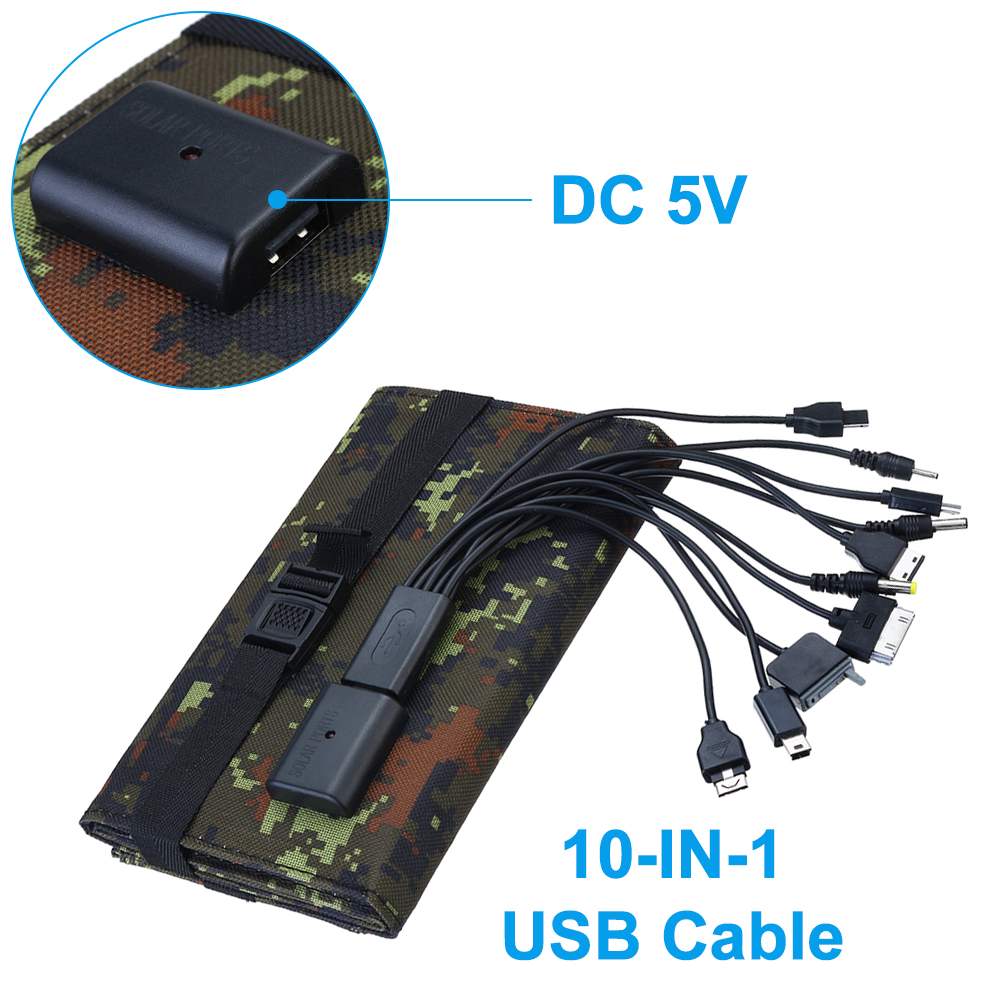 Foldable Solar Panel 60W Sun Power Solar Cells Charger Battery 5V USB Protable Solar Panels for Smartphone Camping