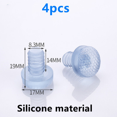 10pcs Silicone Stem Bumpers Screws Hole Plugs Anti collision Embedded Soft for Cabinet Doors and Drawers Anti-slip Foot Pad: 17mm