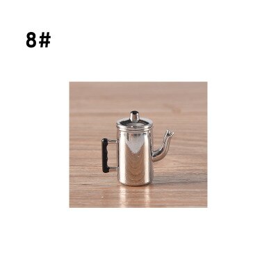 Espresso Accessories Coffee Decorate Mini Coffee Milk Cup Tamper Grinder Ornament Cafe Lovers Barista Model: 8