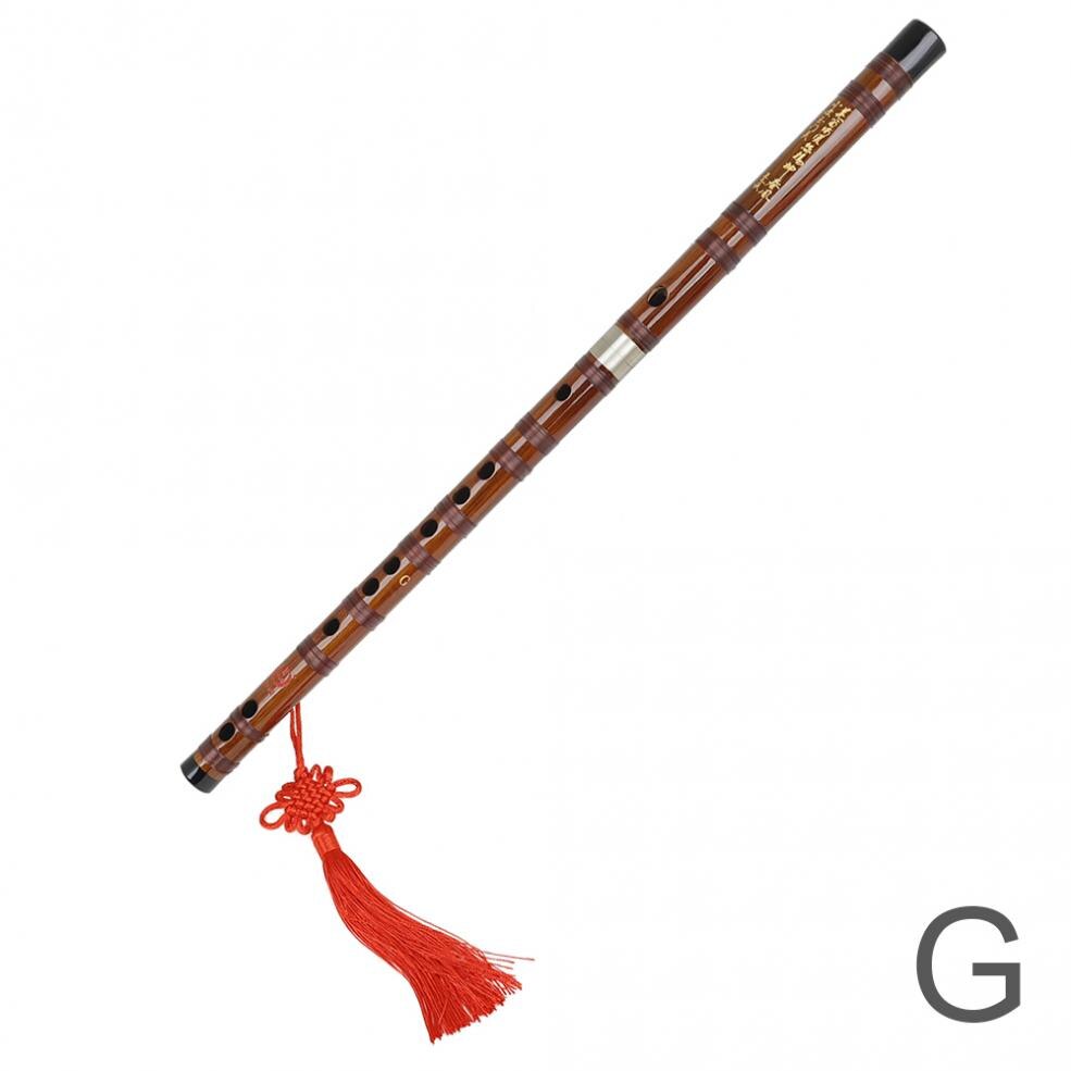 Bamboo Flute Woodwind Musical Instruments C D E F G Keys Chinese Transversal Flute: Green