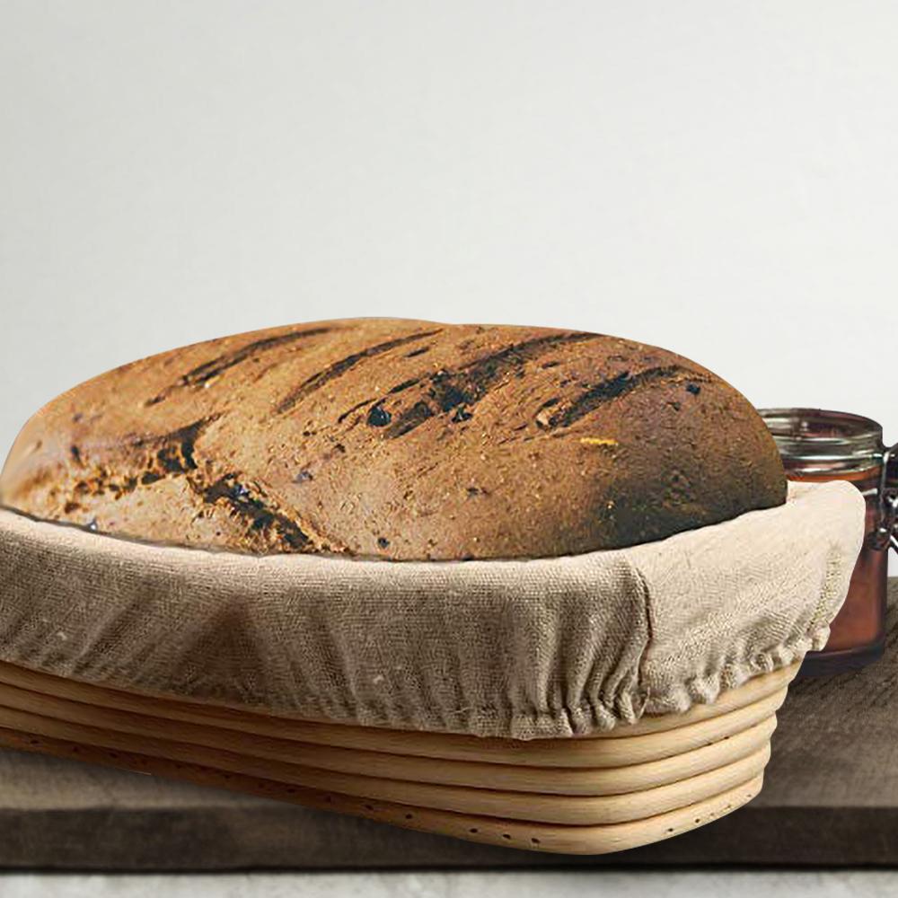 Brödkorg rotting oval rund jäsning matförvaring korg kaka bakning mat fruktbricka degbehållare hemförnödenheter 3 storlekar