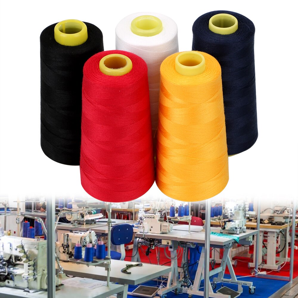40S/2 Threads 3000Y Handmade Sewing Thread Hand Stitching Abrasion Resistance DIY Sewing Thread Machine Yarn Sewing Kit
