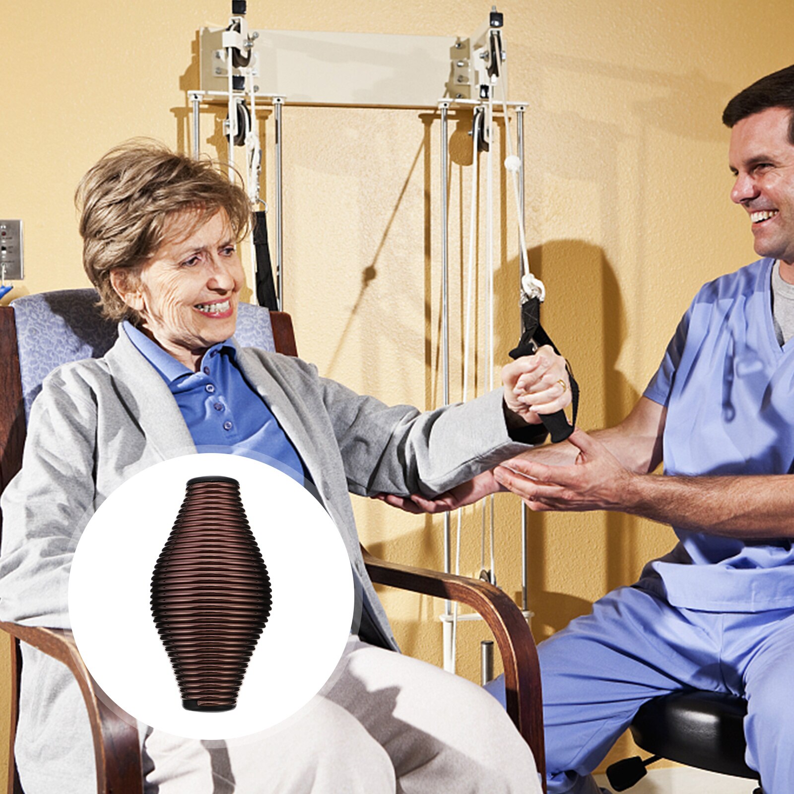 Resorte de acero de agarre de mano, fortalecedor, alivio del estrés, alivio del estrés