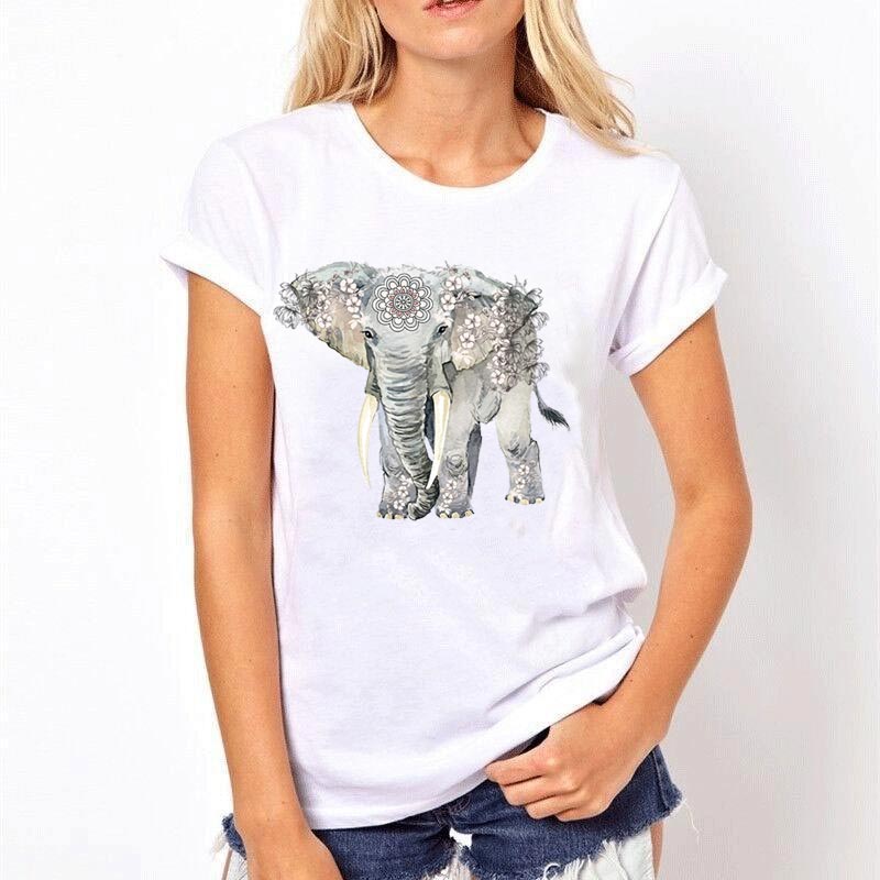 Mandalas Olifant Warmteoverdracht Vinyl Diy Dier Patches Voor Kleding Een-Niveau Wasbare Ijzer Op Vrouwen T-shirt Kleding Sticker 281