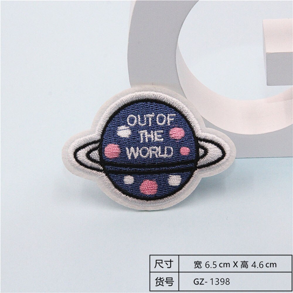 Fabric Embroidered Celestial Body Patch Clothes Stickers Bag Sew Iron On Applique DIY Apparel Sewing Clothing Accessories BU190