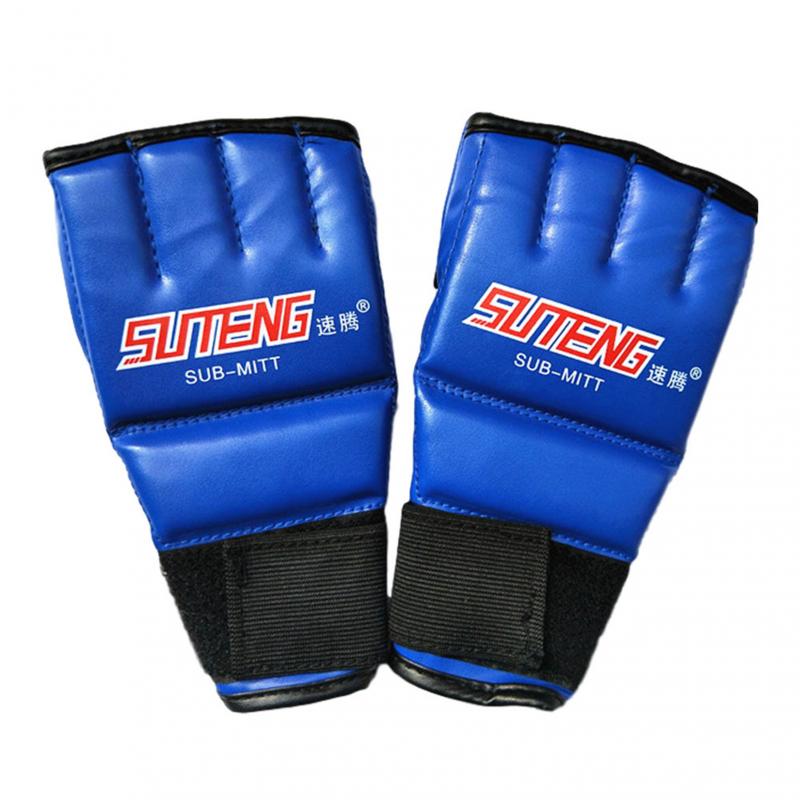 Split-finger boxing gloves punching bag, half-finger open glove, palm breathable five-finger leather split finger: 03