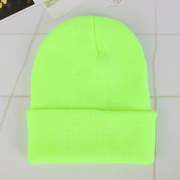 Winter Hats for Woman Beanies Knitted Solid Cute Hat Girls Autumn Female Beanie Caps Warmer Bonnet Ladies Casual Cap: Light Green Cap