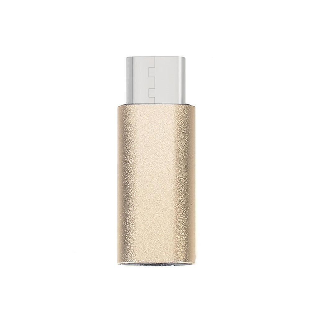 Universal USB Type-C Female to 3.5mm Jack Male Earphone Headphone Speaker Headset Adapter for Letv Huawei Connector: GOLD