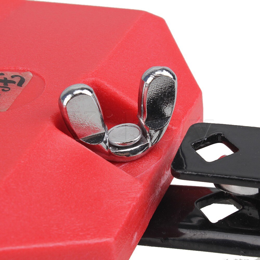 Yibuy Red Eco-friendly Plastic Percussion Instruments Block Latin Drum Kit