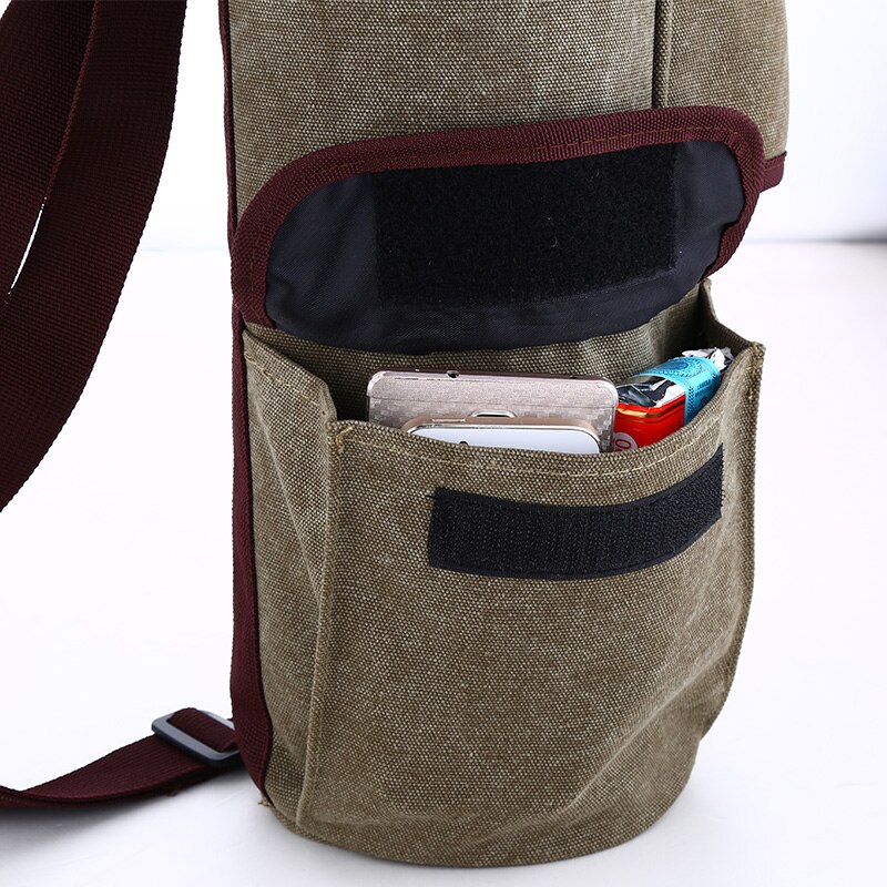 big waterproof canvas insulated water bottle cooler holder thermal picnic lunch drinks carrier cool bag with strap cup sleeve