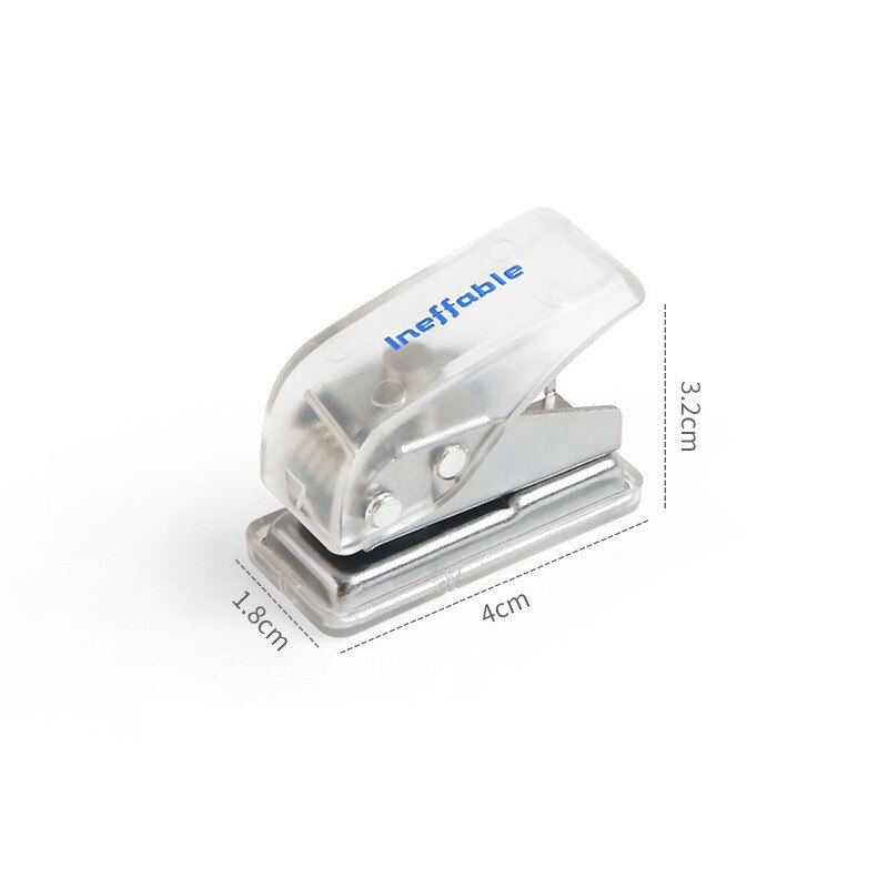 Mini Hole Punch Portable 6mm Pore Diameter Metal Single Handheld Hole Paper Notebook Binding Stationery Hole Punch Hand Tools: B
