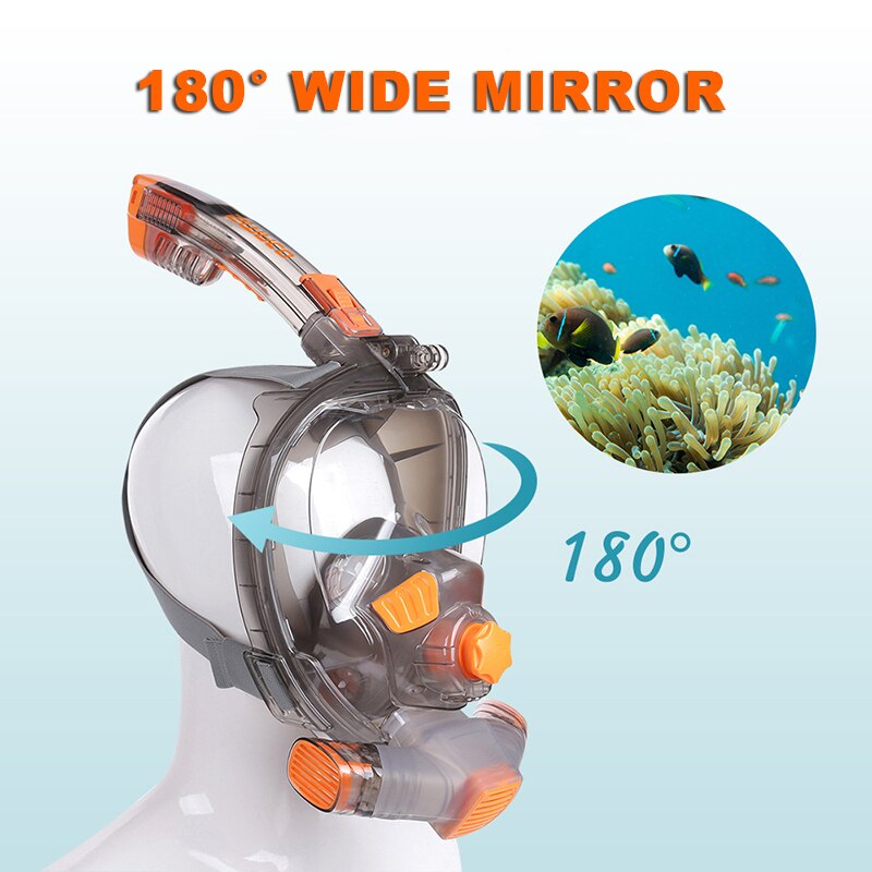 Full Face Scuba Diving Mask Adult Anti Fog Goggles Underwater Wide View Swimming Mask Profession Snorkeling Equipment