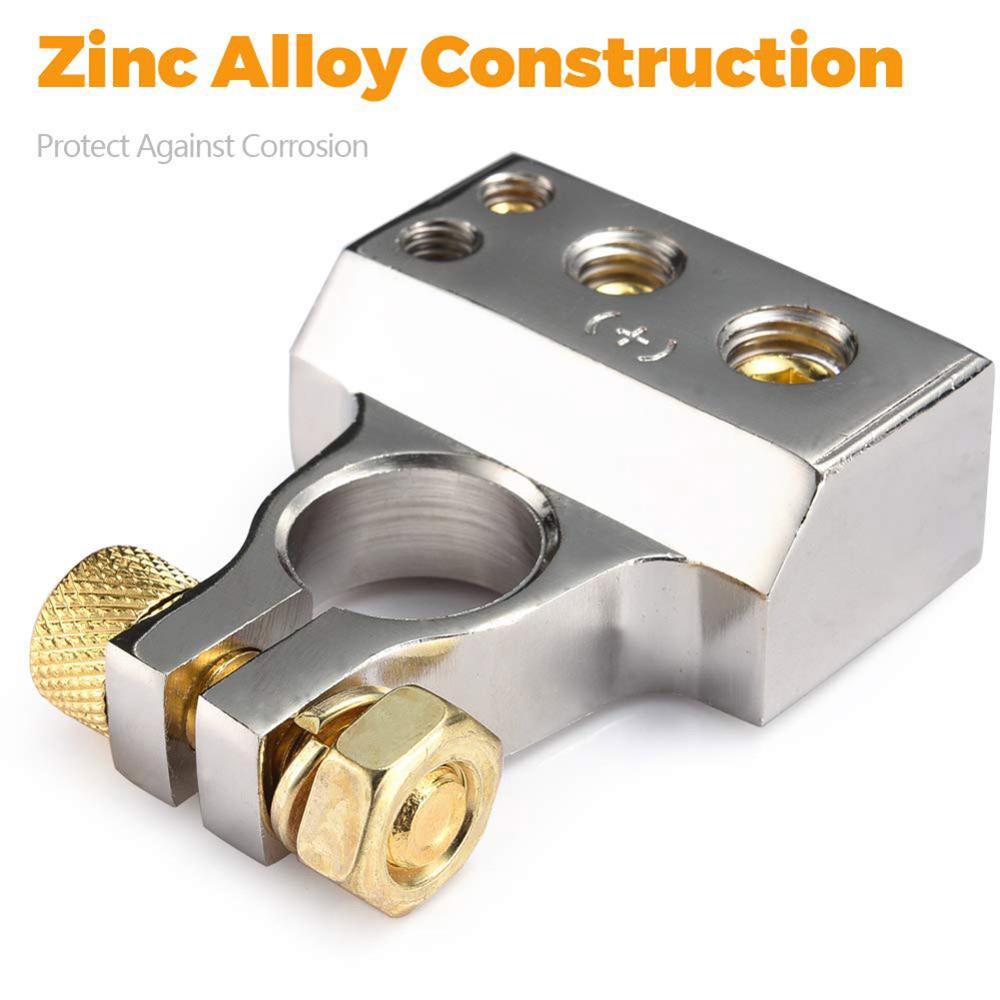 2 PCS/Set Car Audio Modified Battery Head 2GA-10GA Car Battery Clip Connector Auto Charger Batteries Terminals For Van Boat