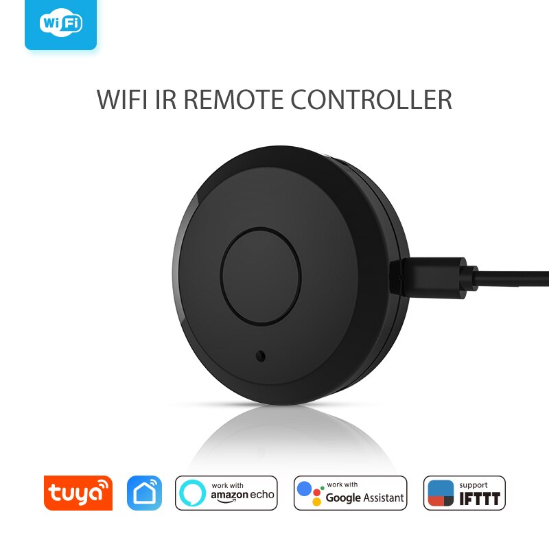 Tuya Wifi Smart IR Remote Controller Universal Infrared Home Control Adapter APP/Voice Control Work with Google Assistant Alexa