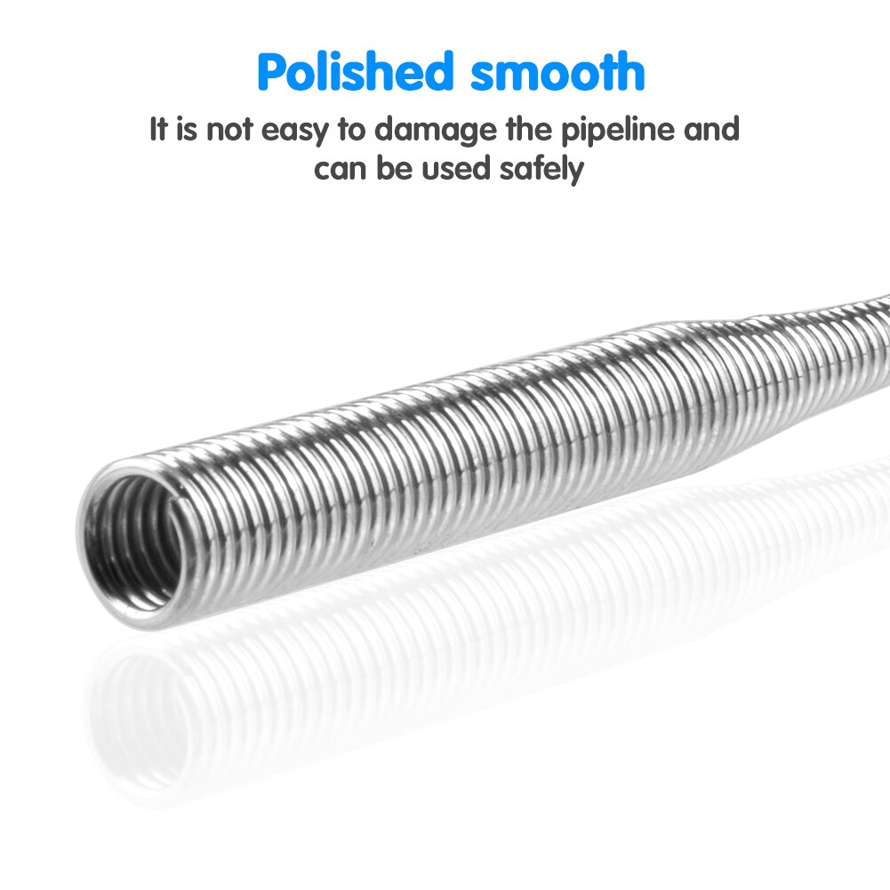 85cm Sink Sewer Cleaner Spring Pipe Dredging Tool Drain Clog Tube Hair Cleaner Hook Hair Catcher for Kitchen Bathroom Sink Sewer