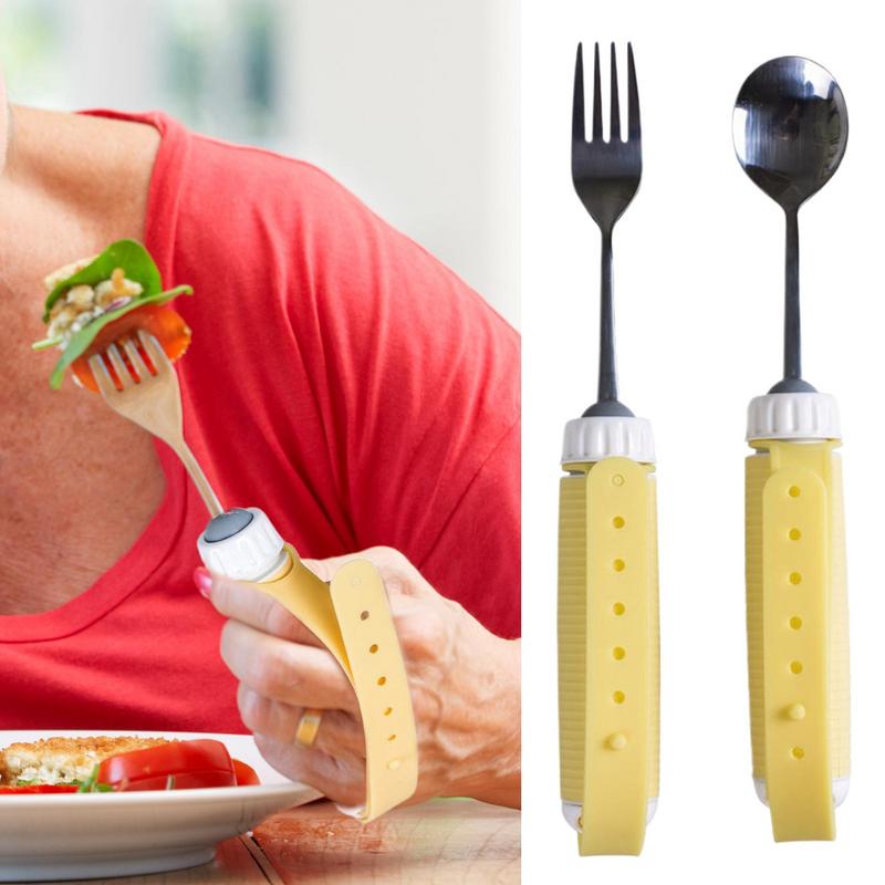 Utensílios para idosos, talheres adaptivos, colher rotativa, pessoas para deficientes, garfo, colher de sopa, alimentação, ferramenta de mesa auxiliar