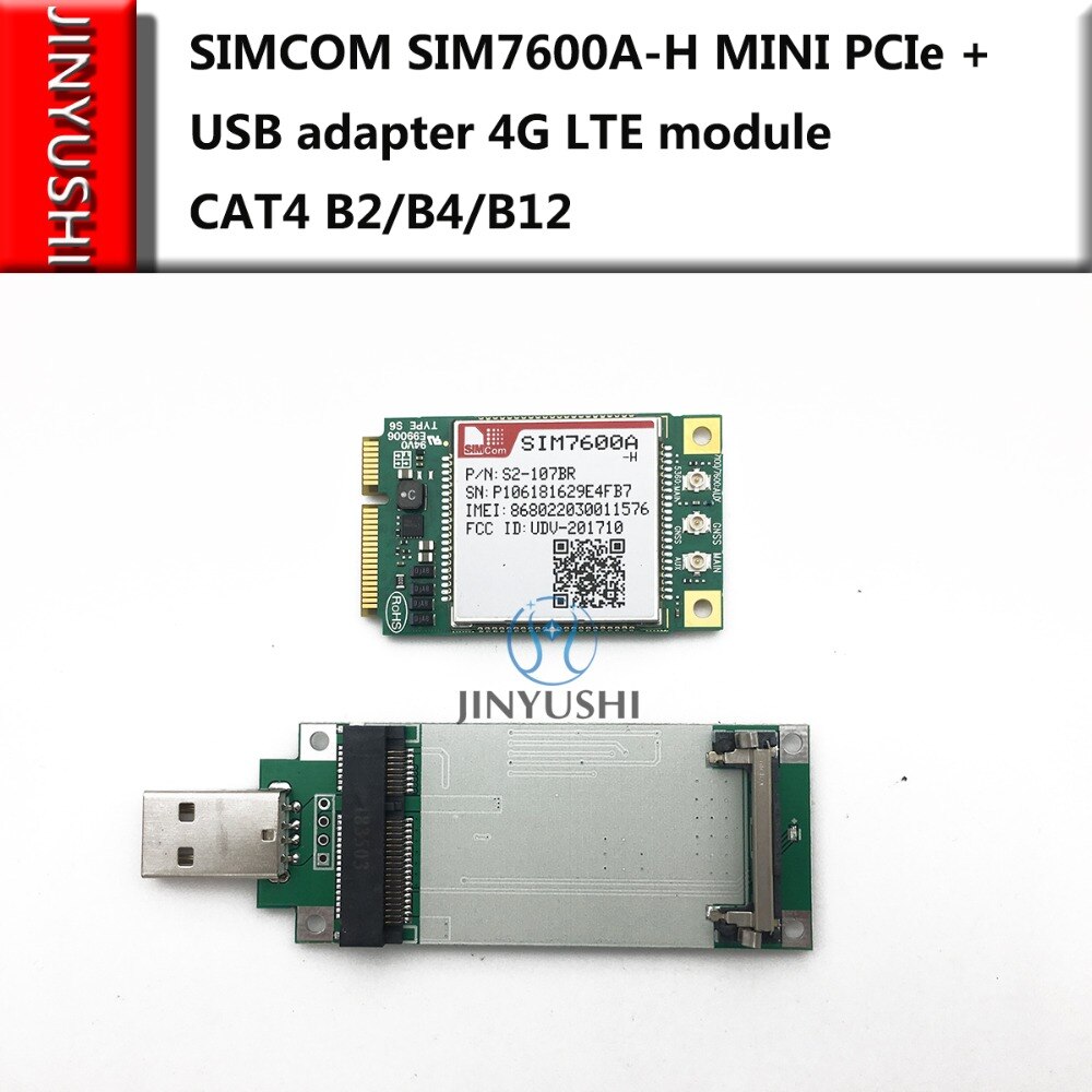 SIMCOM SIM7600A-H Mini Pcie + USB adapter LTE modul B2/B4/B12 CAT4 Muti Band Für Amerika