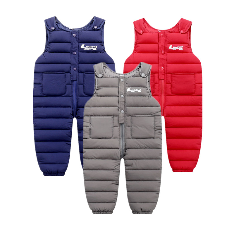 Odzież dziecięca dziecięce puchowe bawełniane ciepłe kombinezony i kombinezony chłopięce zagęszczone odzież zimowa kombinezon dziecięcy dla dzieci