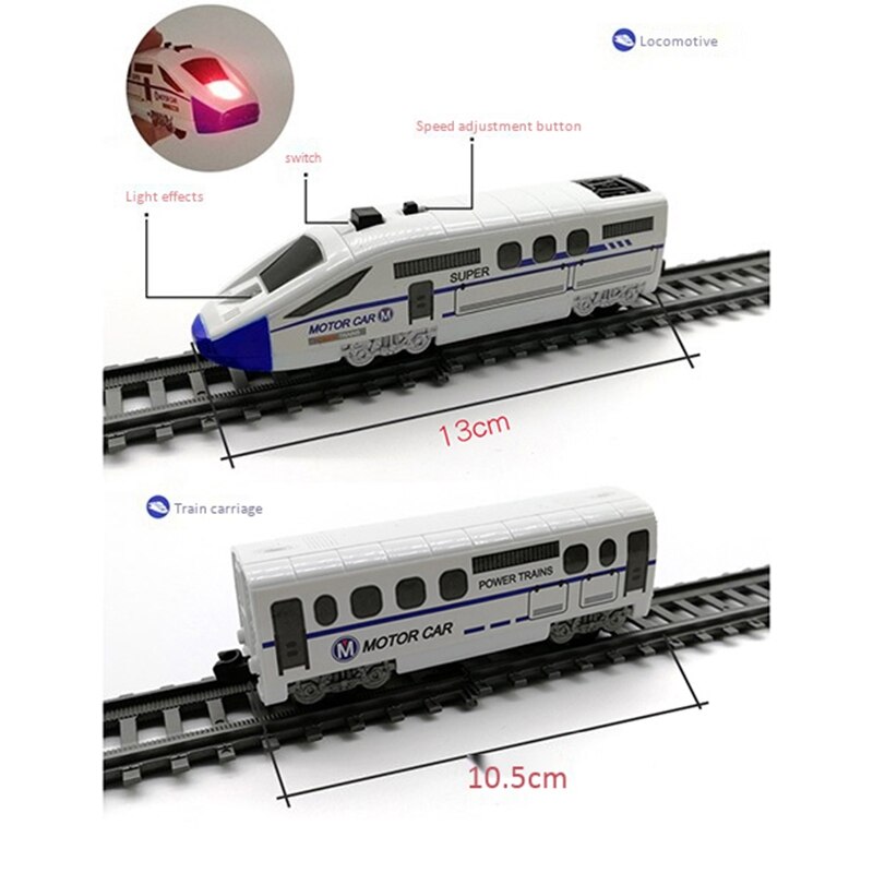Børn rc tog model elektrisk togsæt tog børns jernbanesæt tog legetøj elektriske højhastigheds jernbanelegetøj til børn