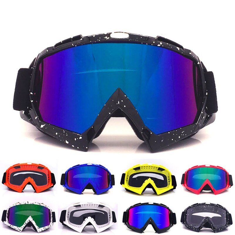Unisex skibril snowboardmasker winter sneeuwscooter motorcross zonnebril winddicht uv-bescherming wintersportbril