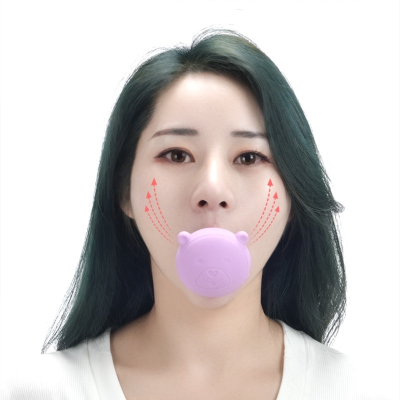 V Face Slimming Tool Face Lift Skin Firming V Shape Exerciser Instrument Cute Portable Anti Wrinkle Mouth Exercise Tool