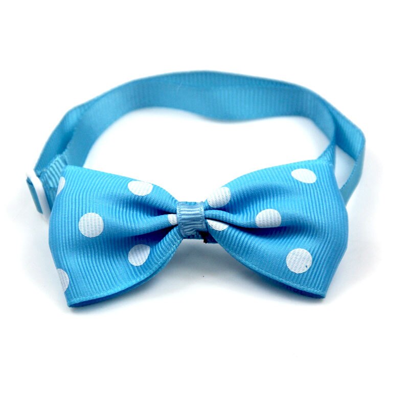 1 Stuk Verstelbare Hond Kat Strikje Stip Das Hond Strikje Puppy Bows Pet Vlinderdas verschillende Kleuren Supply: Blauw