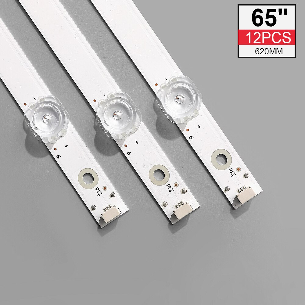 Bande de rétro-éclairage LED, 6 lampes pour Hitachi 65R80 AW TCL65D06-ZC23AG-04 05 65D1800 V0 ZC2 HRB TV-65UHD4K