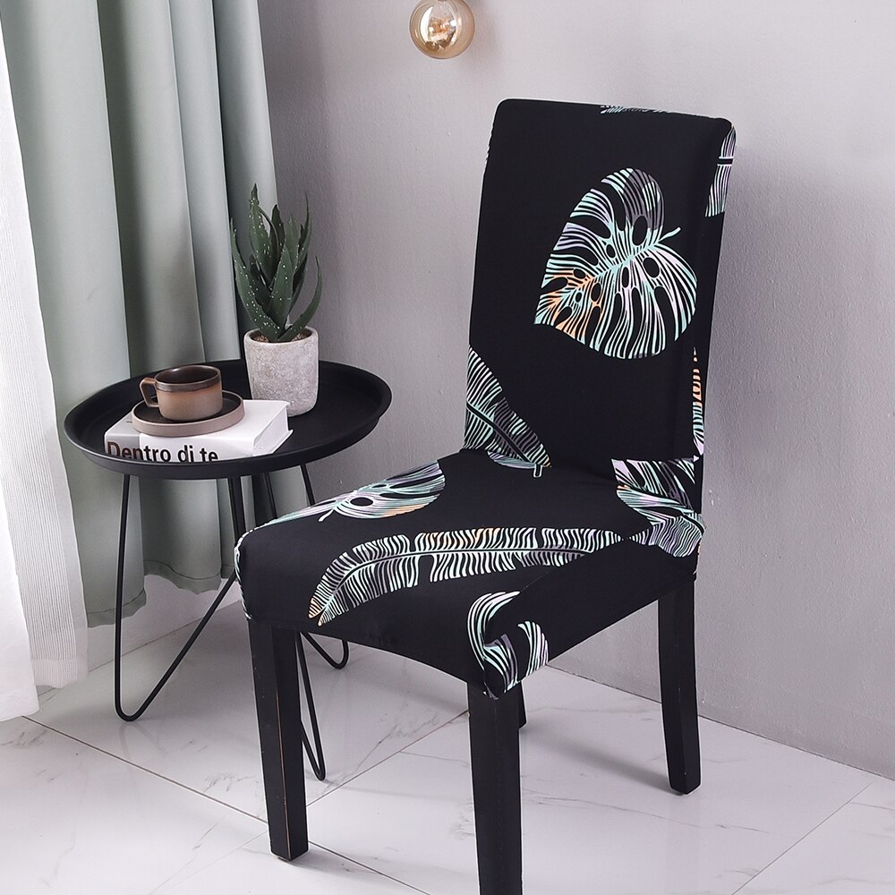 Elastische stoelhoes bloemen stretch print stoelhoezen voor bruiloft eetkamer spandex kantoor banket housse de chaise: 6