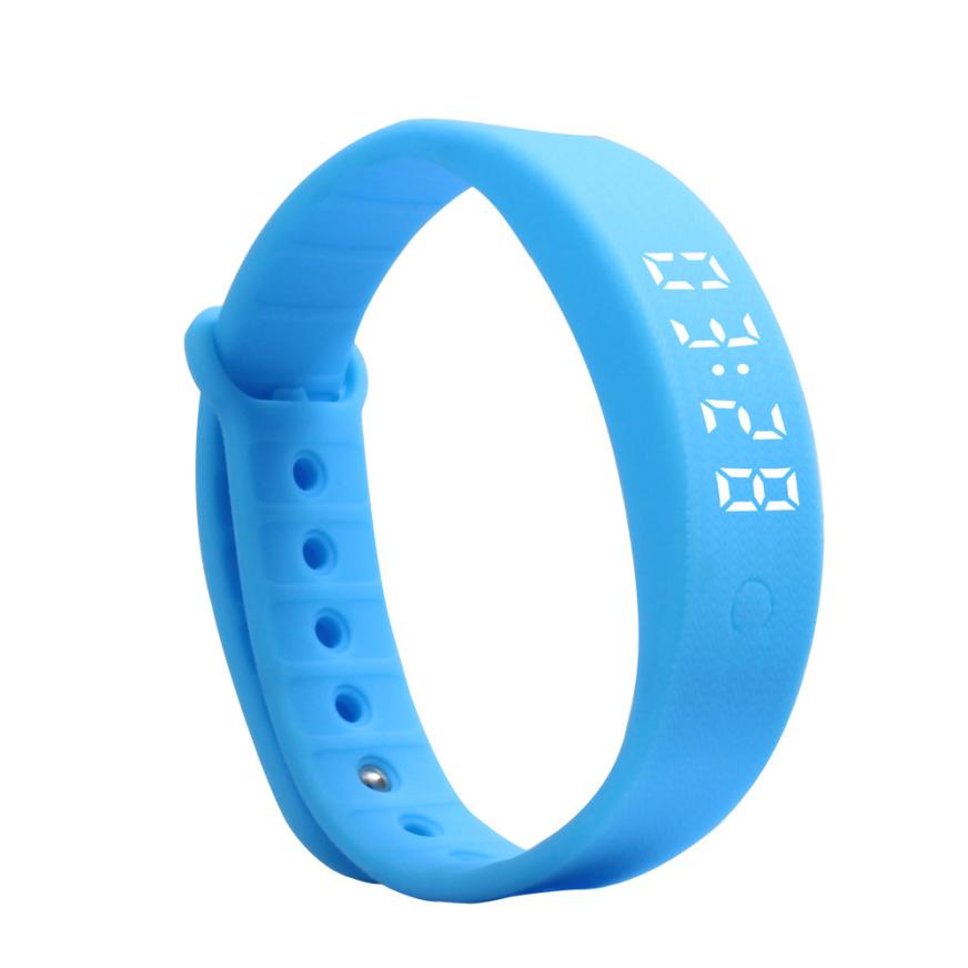 Sport 3d led calorie stappenteller slim unisex horloge #