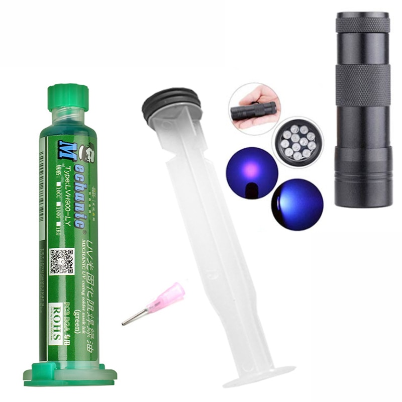 Soldeermasker - 10ml Groen UV Uithardend PCB Verf - Voorkomt Corrosieve Boogvorming