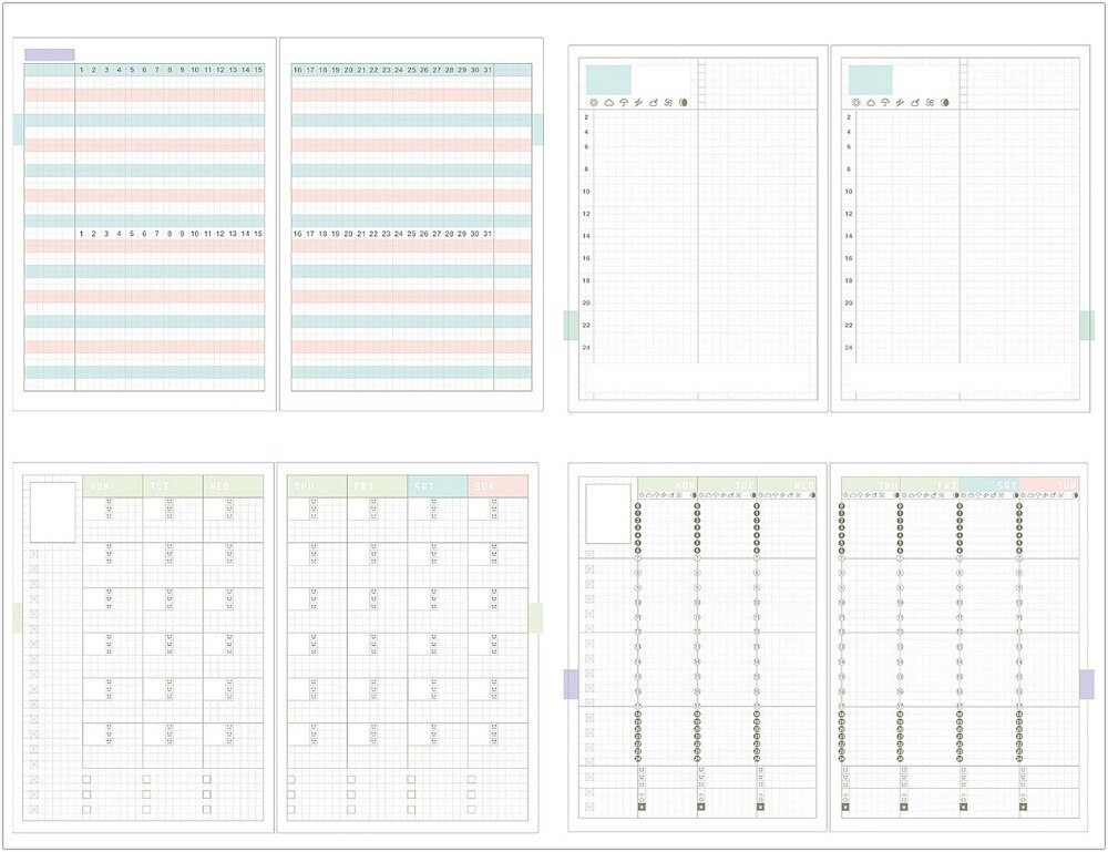 "Fairy Lady Planner" Mooie Maandelijkse Wekelijkse Dagelijkse Agenda Vervangbare Papers Notebook Studie Plan Meisjes Briefpapier