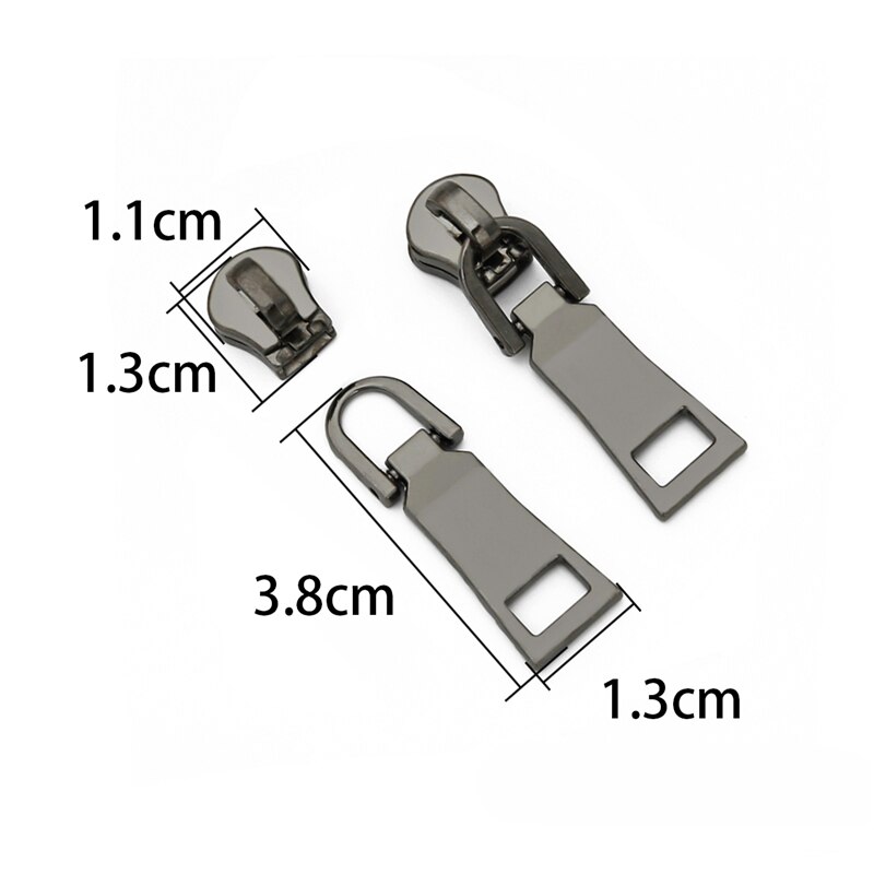 2Pc Detachable Metal Zipper Pullers for Zipper Sliders Head Zippers Repair for Backpack Coat Tab DIY Sewing Accessories: 11
