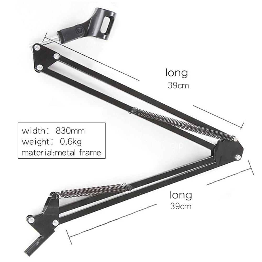 Adjustable Removable Stable Desktop Table Top Microphone Stand Bracket With A Spider Cantilever Bracket Universal Shock Mount