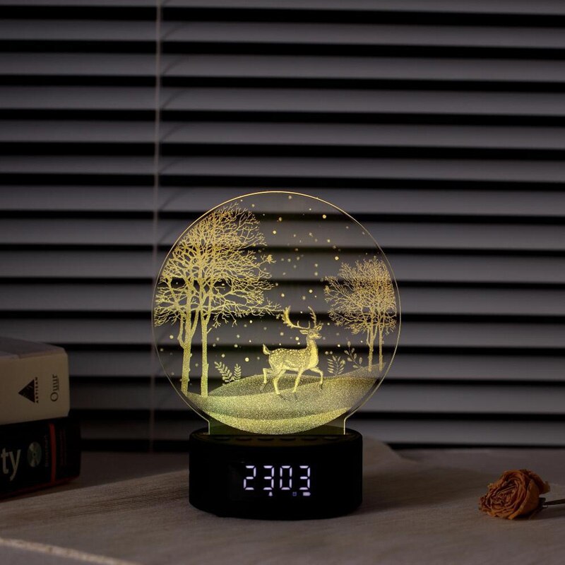 Led Night Light Bluetooth Speaker Night Light Strange Bedroom Situation Night Light Multi-Function Bedside Lamp