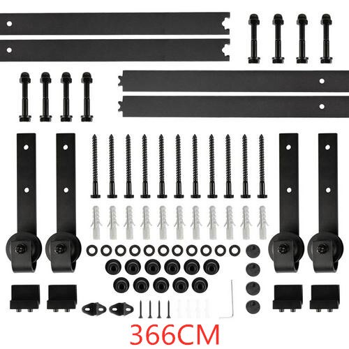 Schiff Zu Europa Schiebetür Scheune Spur Hardware- Holz Scheune Tür Schiene Hardware- Schiebetür Spur Bausatz Scheune Tür System rutsche HWC: 366CM