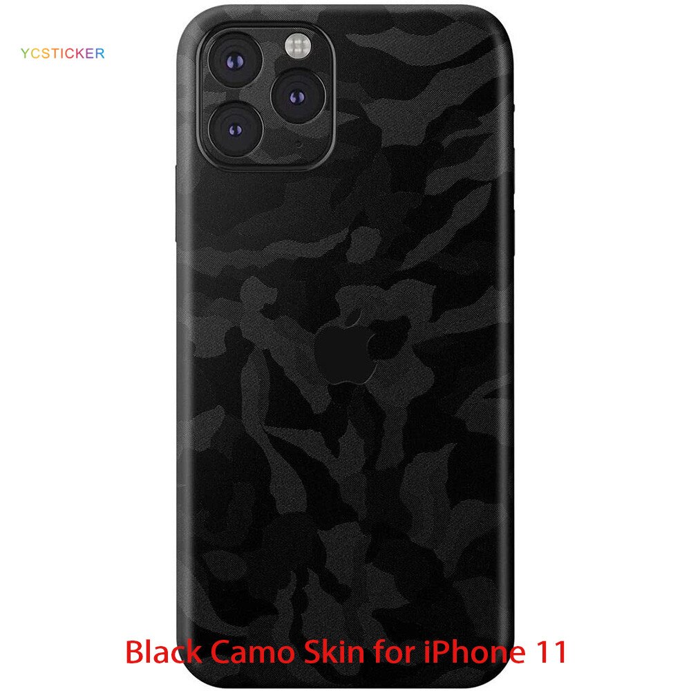 Ycsticker lyxiga camo dekaler 3m vinyl mobiltelefon skin sticker för iphone 11 pro max: Bc för  ip 11
