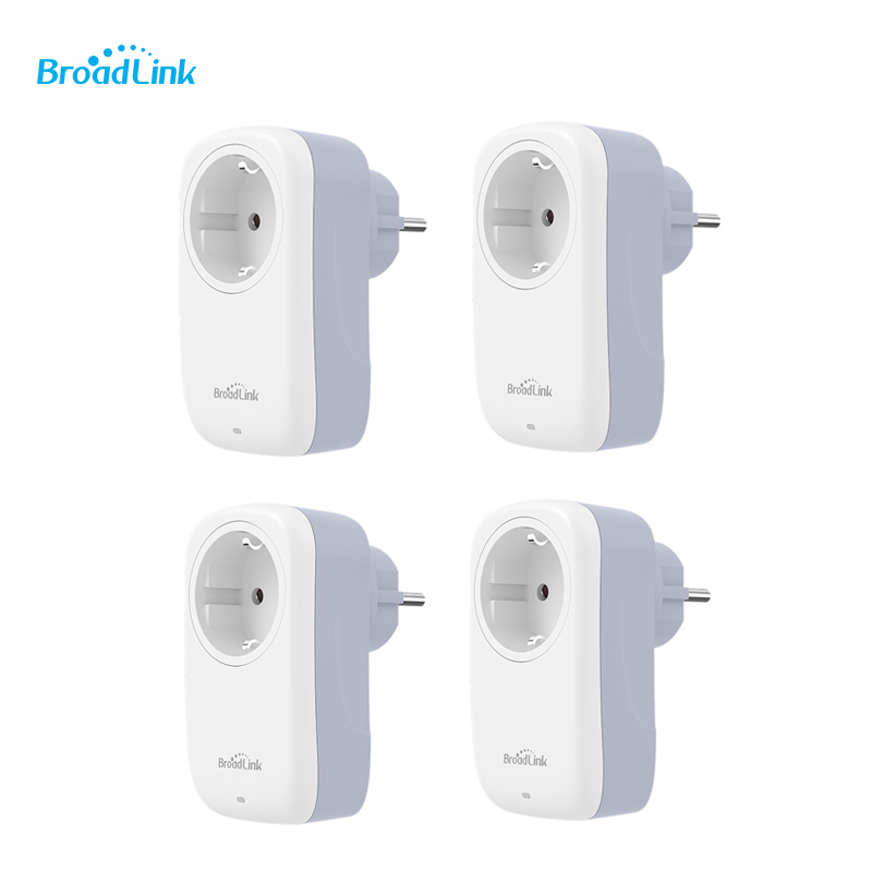 BroadLink SP4L Wifi Socket EU With Night Light Smart Home App Controle Voice Control By Alexa Google Home Automation: 4PCS
