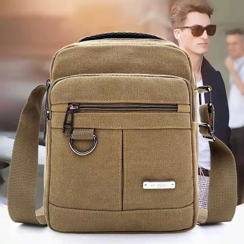 Mannen Handtassen Multifunctionele Schoudertassen Casual Canvas Mannen Tassen Messenger Bags Unisex Paar Canvas Tassen