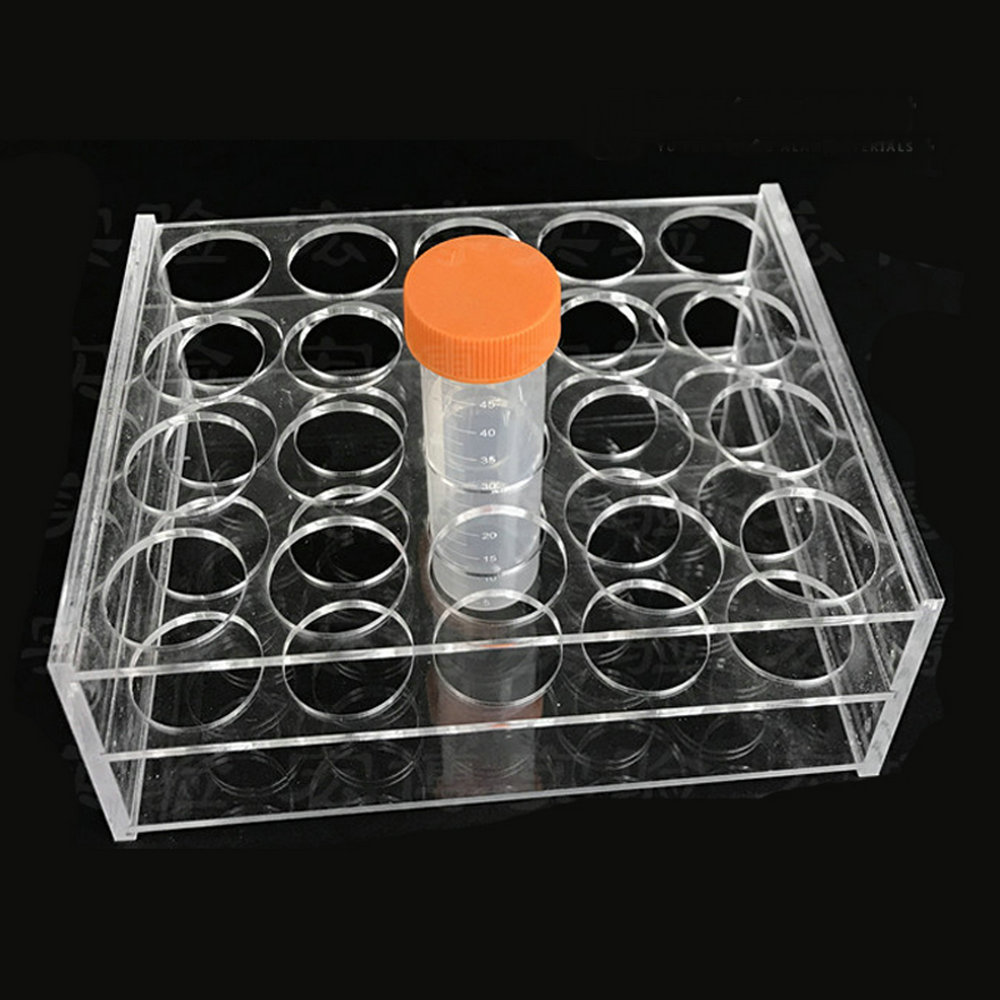 Soporte de tubos de vidrio orgánico transparente para centrífuga, soporte de tubos de PMMA para laboratorio escolar, 50ml, 100ml, 250ml, 1 Uds.