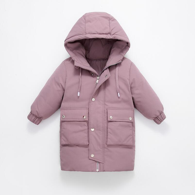 Meisjes Kleding Baby Jassen Voor Meisjes Duck Down Jassen Voor Herfst Winter Kinderkleding Double-Breasted Top Kinderen uitloper: Purple / 8T