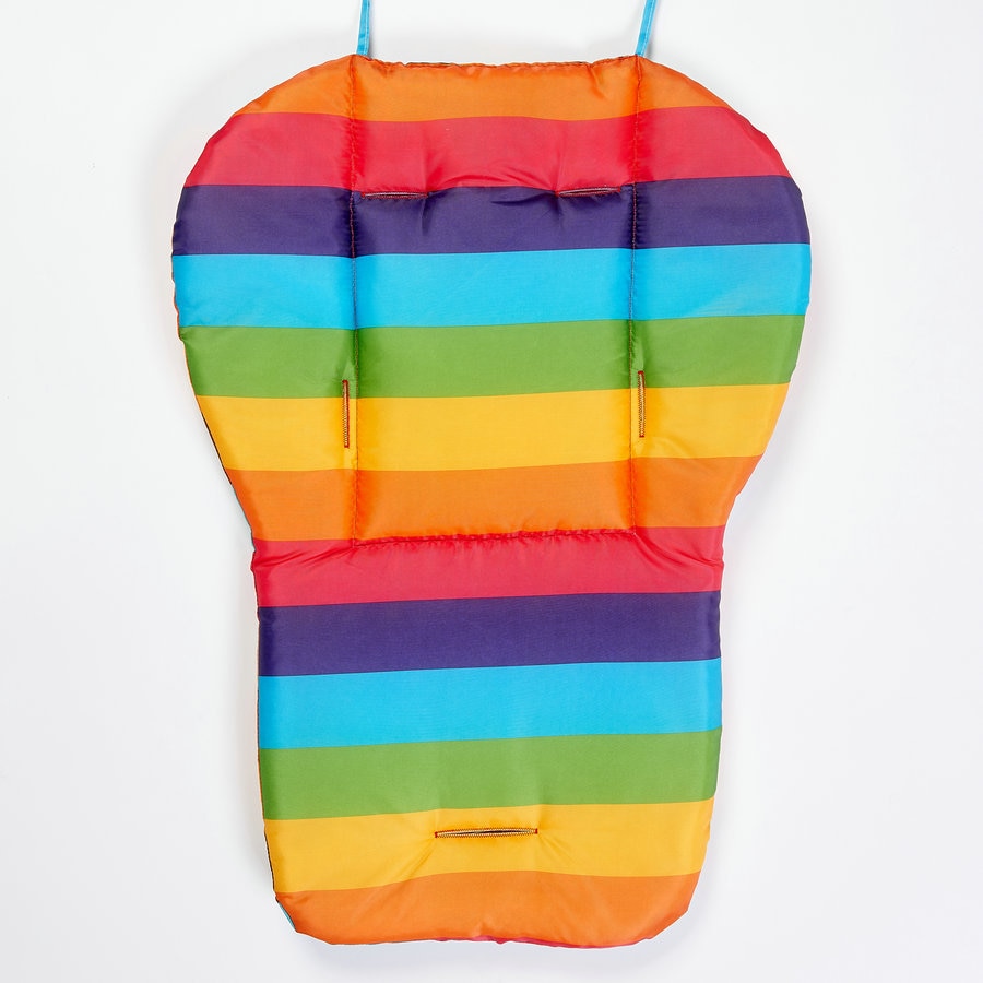 Rainbow Baby Stroller Seat Cushion Pushchair High Chair Pram Car Colorful Soft Carriages Seat Pad Child Stroller Mat Accessories